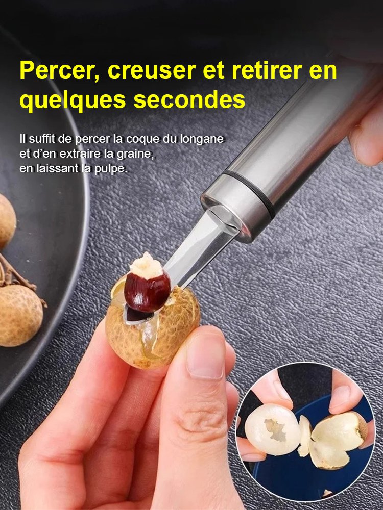 Pelle à dos en acier inoxydable