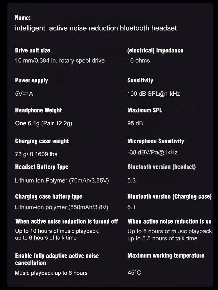 Full intelligent color screen  Bluetooth headset