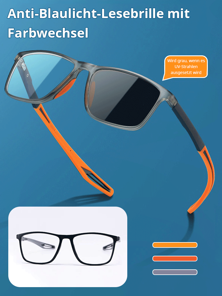 Neue Anti-Blaulicht-Lesebrille mit Farbwechsel