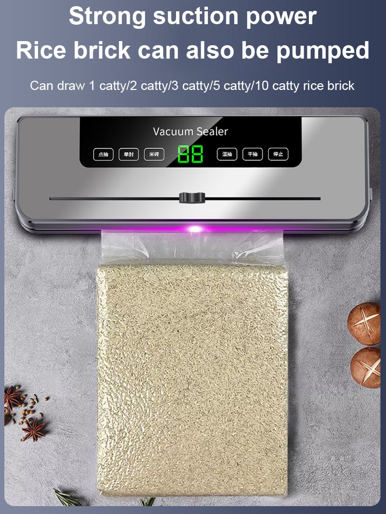 【Three-step operation of vacuum preservation】Household cutter vacuum machine