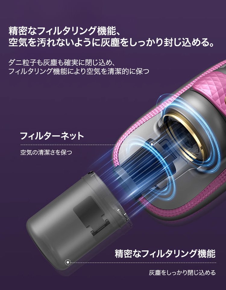 コードレスダニ除去掃除機