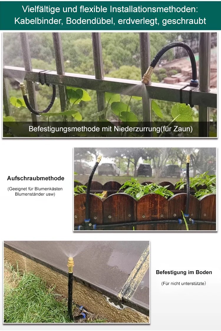 Sprühkopf für gleichmäßige Nebelverteilung