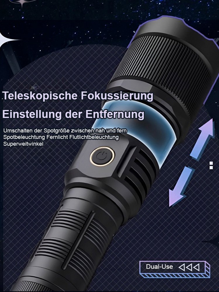 Devil's Eye Superhelle Taschenlampe mit großer Reichweite