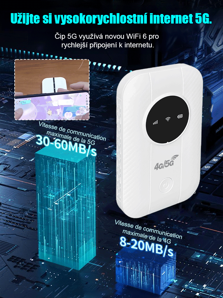【Internet zdarma v kapse】5G router