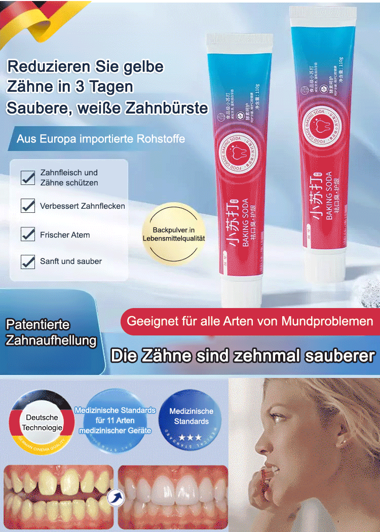 Backpulver Zahnpasta Mundpflege