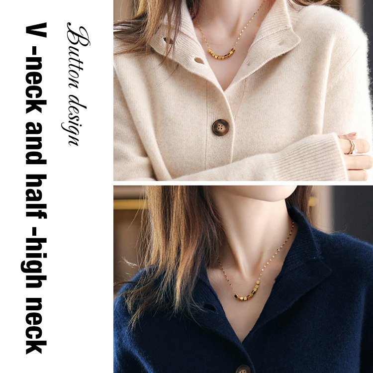 Κασμιρένιο πλεκτό καρντιγκάν