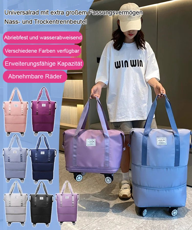 Trocken-Nass-Trennungsrucksack mit Rollen