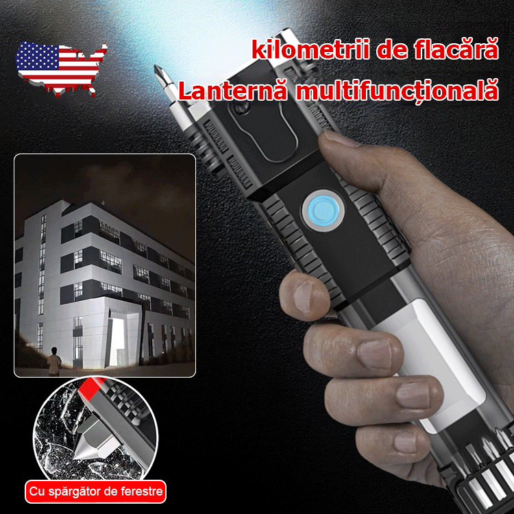 Lanterna multifuncțională COB