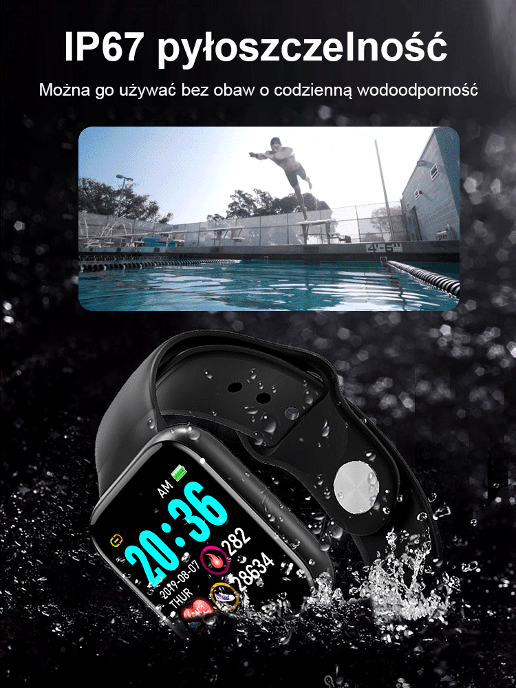 Inteligentny zegarek Y68S
