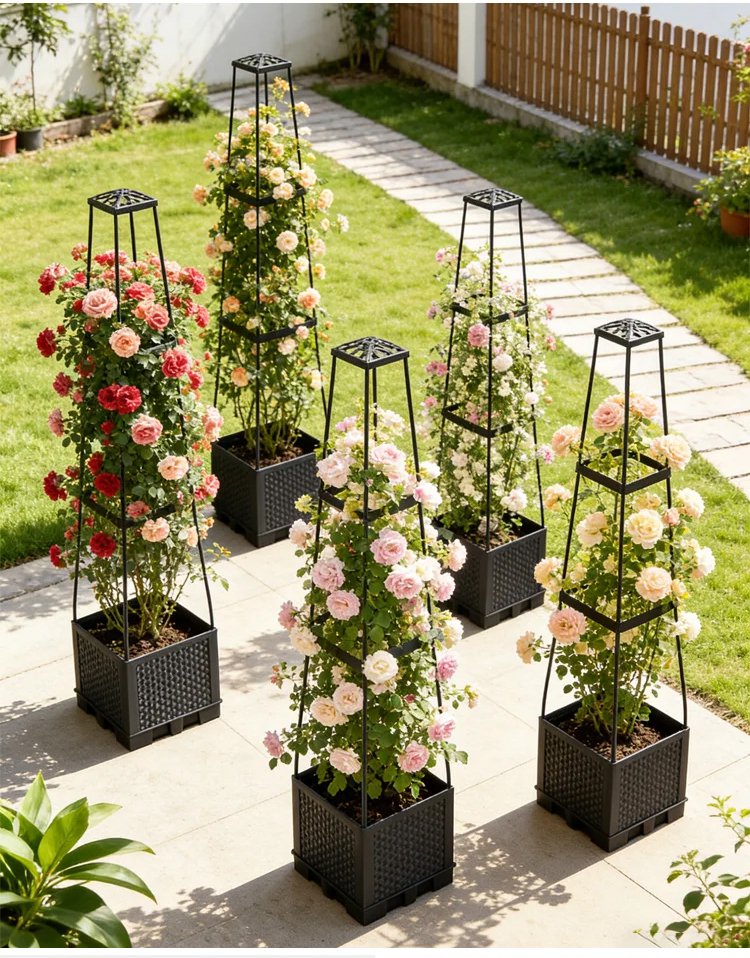 Platzsparender Gartenanbaukasten für kleine Flächen