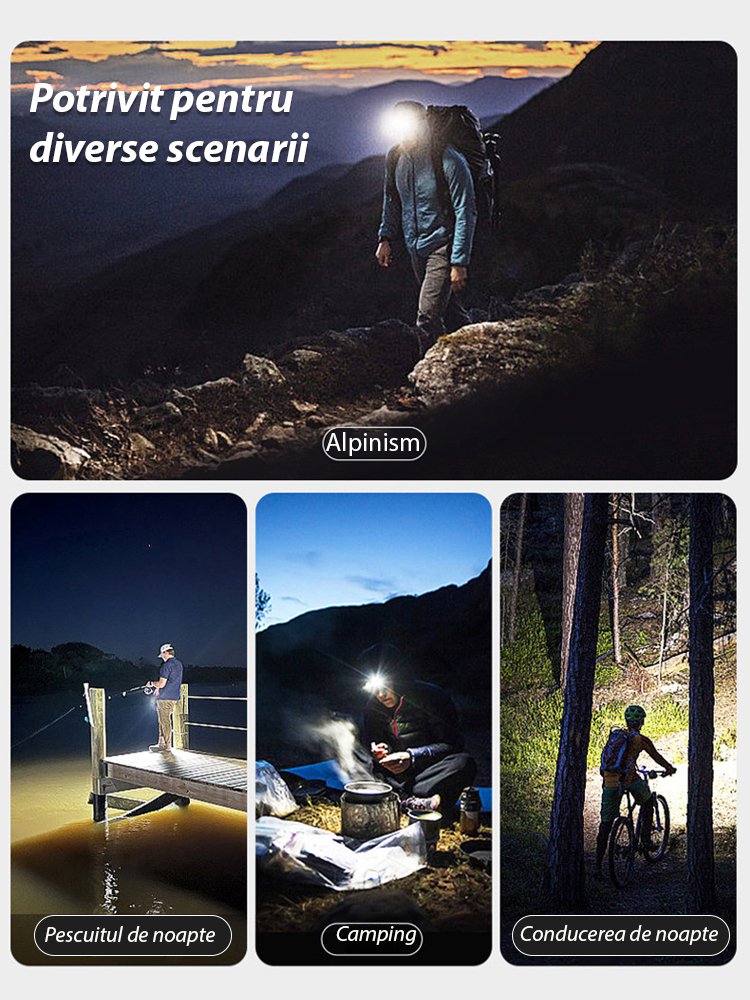 Far german cu senzor de zoom cu sursă de lumină dublă