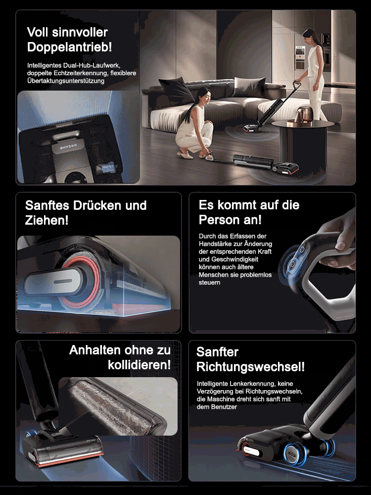 Vollautomatische intelligente 3-in-1-Bodenreinigungsmaschine mit Desinfektionsfunktion