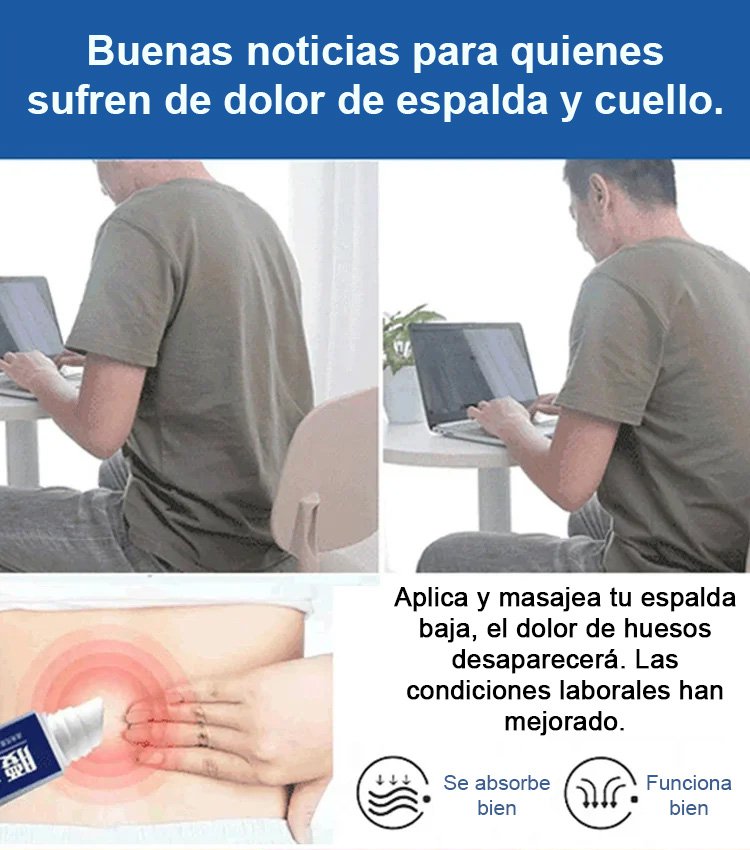 Gel de compresión fría para la columna lumbar