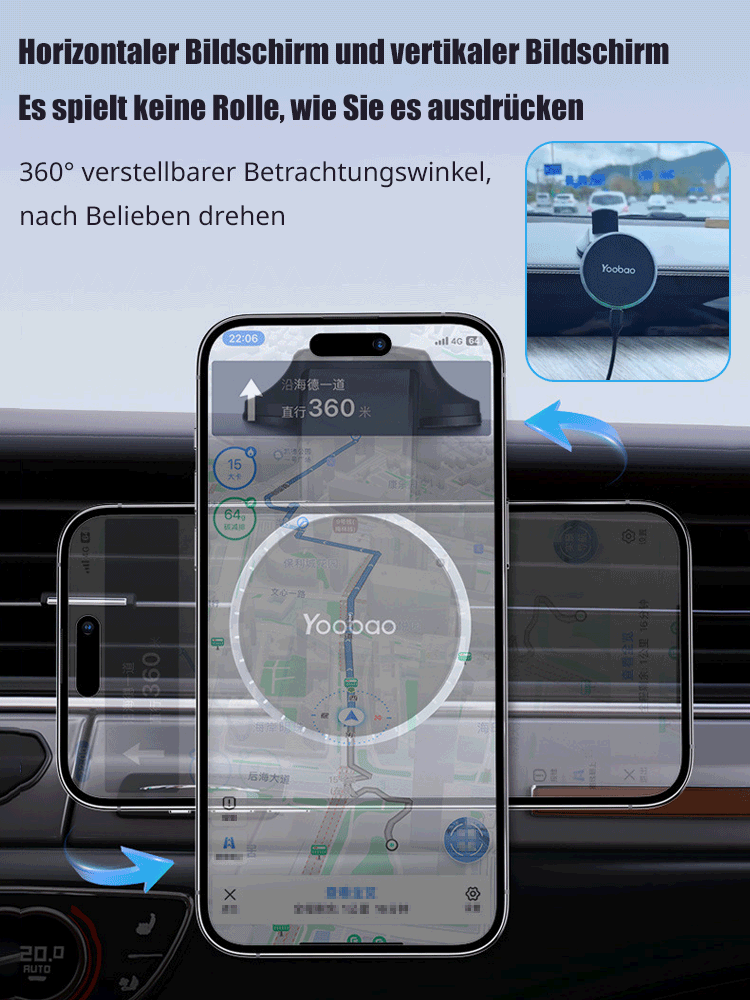 Streamlight magnetische Autohalterung mit Saugnapfbasis