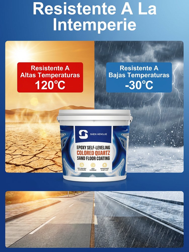Pintura epoxi autonivelante al aceite para pisos, resistente al desgaste y antideslizante