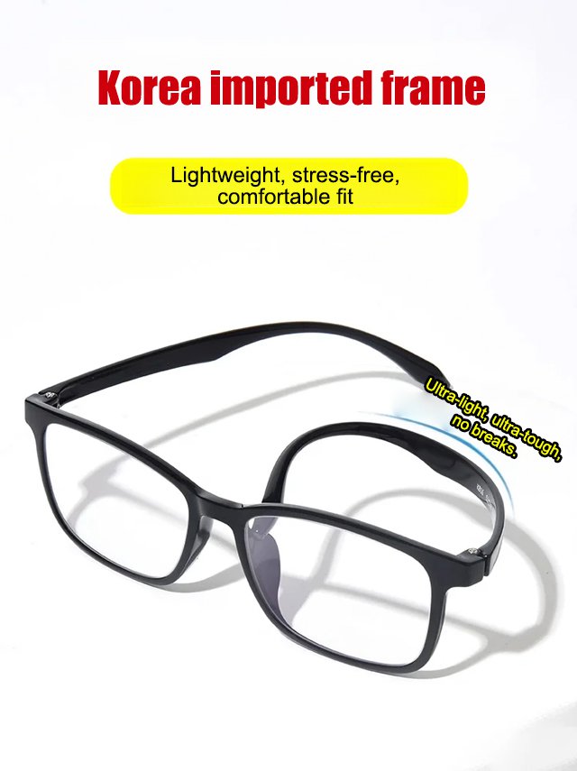 Screw-free HD reading glasses with box zoom