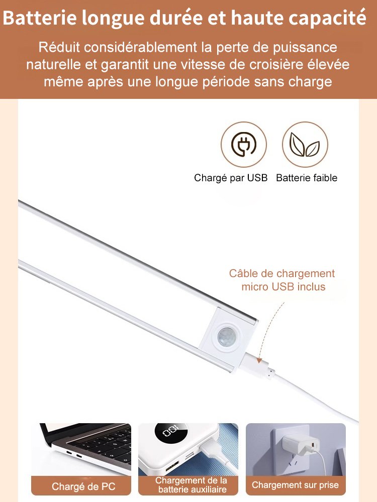 Lampe à longue bande inductive ultra - mince