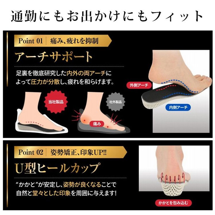 リボン付きスクエアトゥインヒールパンプス