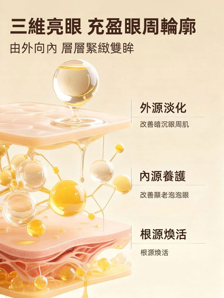 人參蟲草黃金眼部精華油