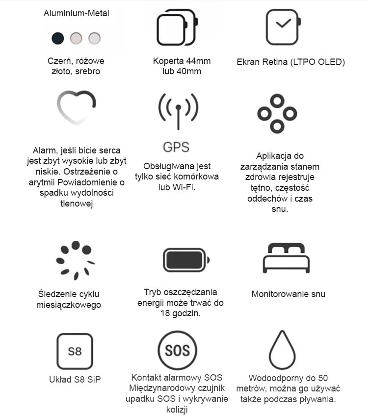 Series10 – Inteligentny zegarek na telefon z funkcją sportową i Bluetooth