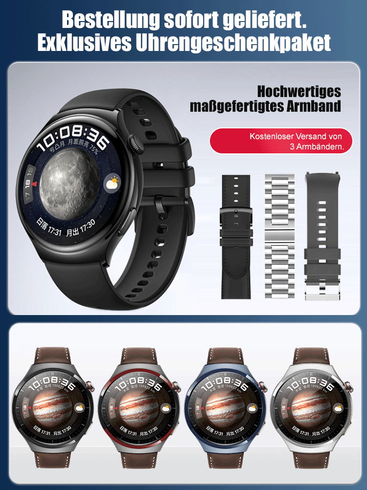 Watch4pro Smartwatch-Set 【Kostenloses Armband】
