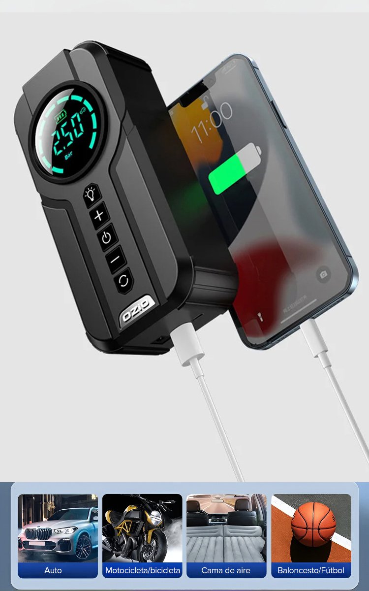 [Bomba dual alemana de alta presión] bomba de aire inteligente ultra silenciosa