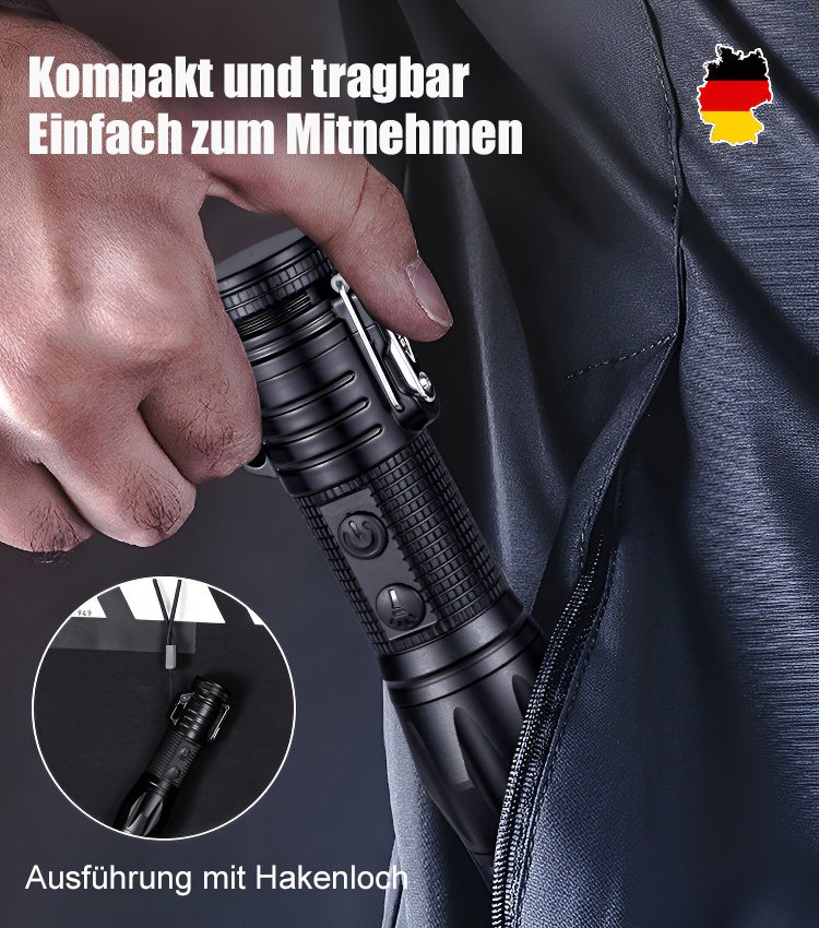 【Legaler Selbstverteidigungshelfer】Dual Arc Defensiv-Taschenlampe