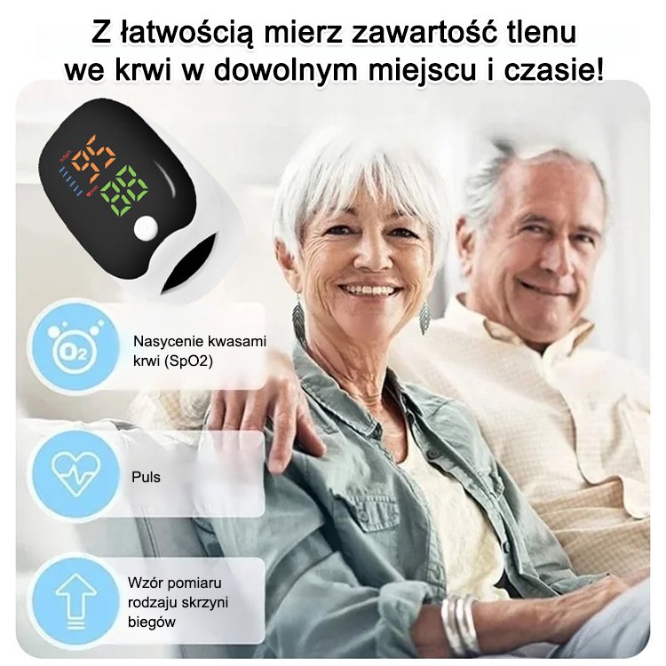 Domowy monitor z klipsem na palec