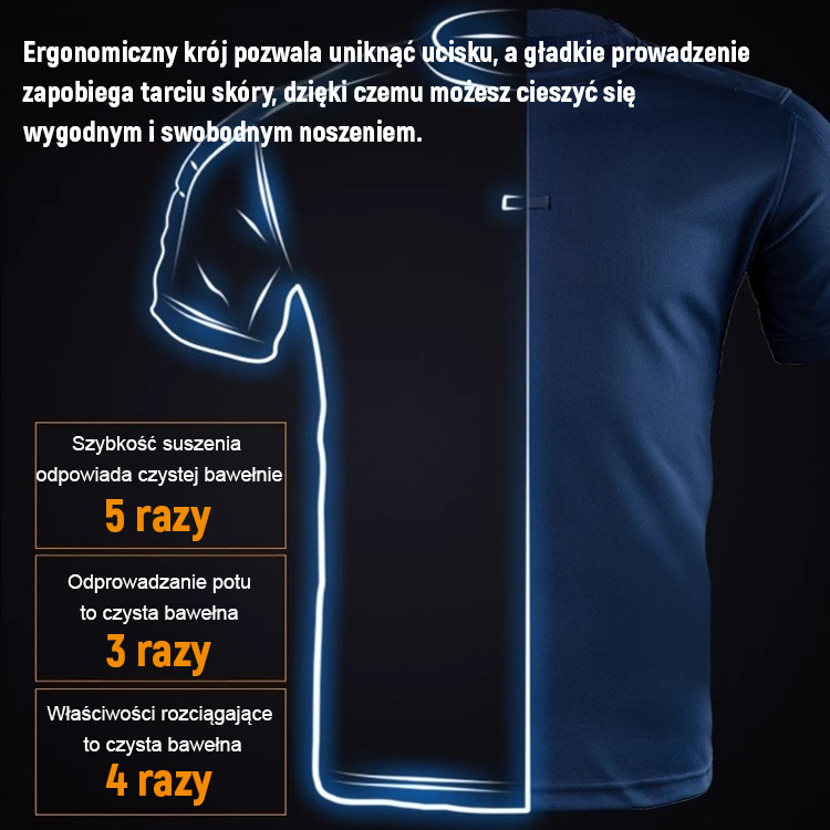 Taktyczny krótki rękaw CoolMax Quick Dry