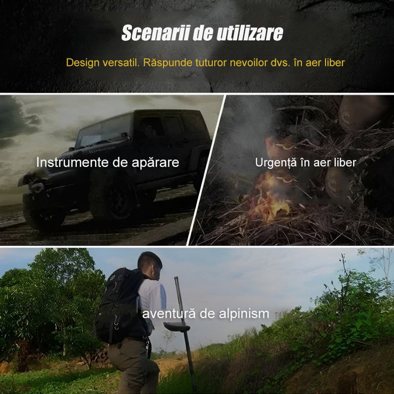  baston de apărare extensibil și baston de drumeție Precomandă pentru 30 de zile.