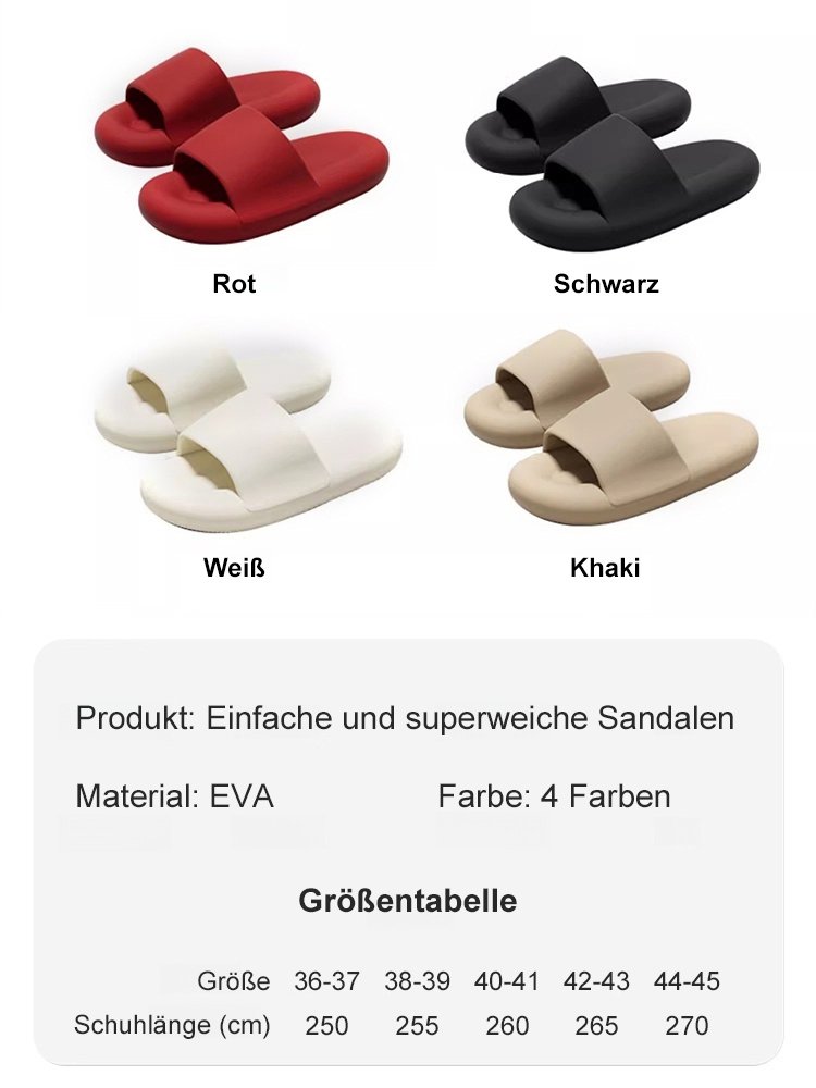 Einfache und superweiche Sandalen