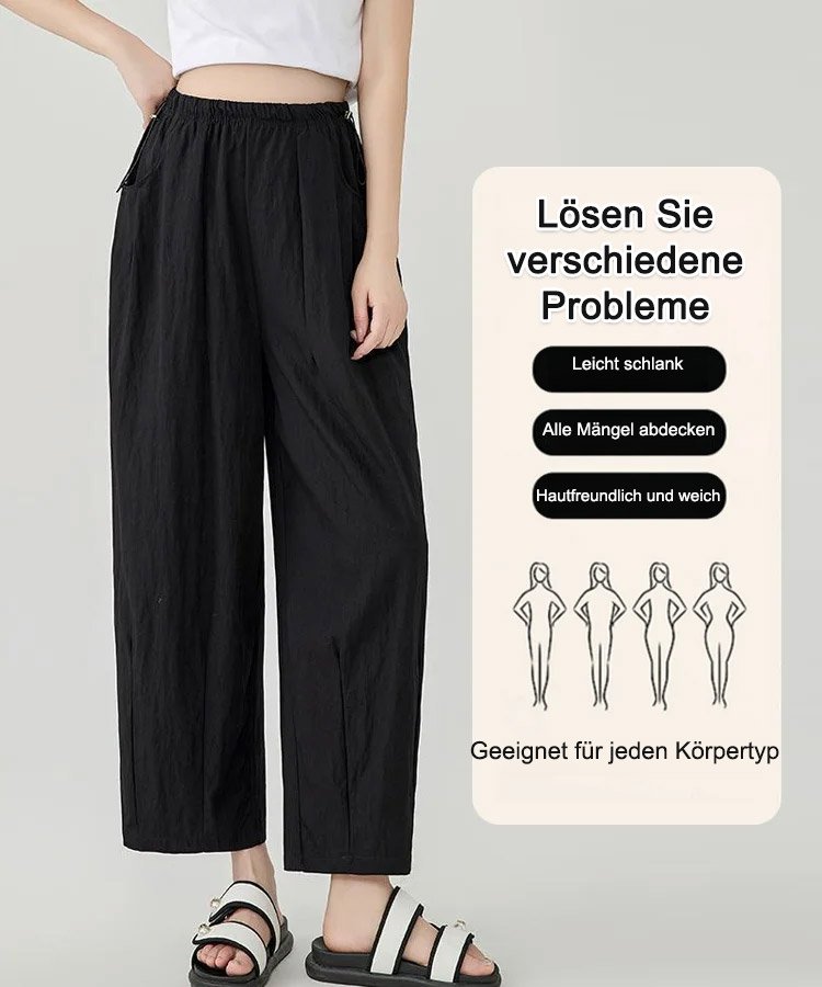 Damen Karottenhose mit hoher Taille