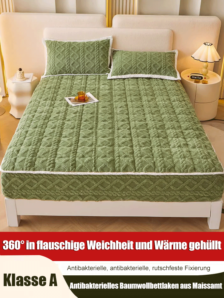 Antibakterielles Baumwollbettlaken aus Maissamt