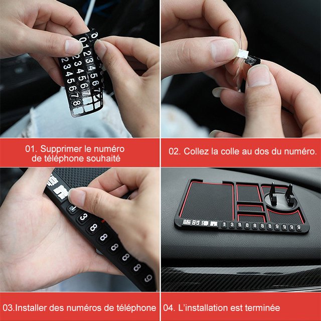 Porte - objets antidérapants pour voitures