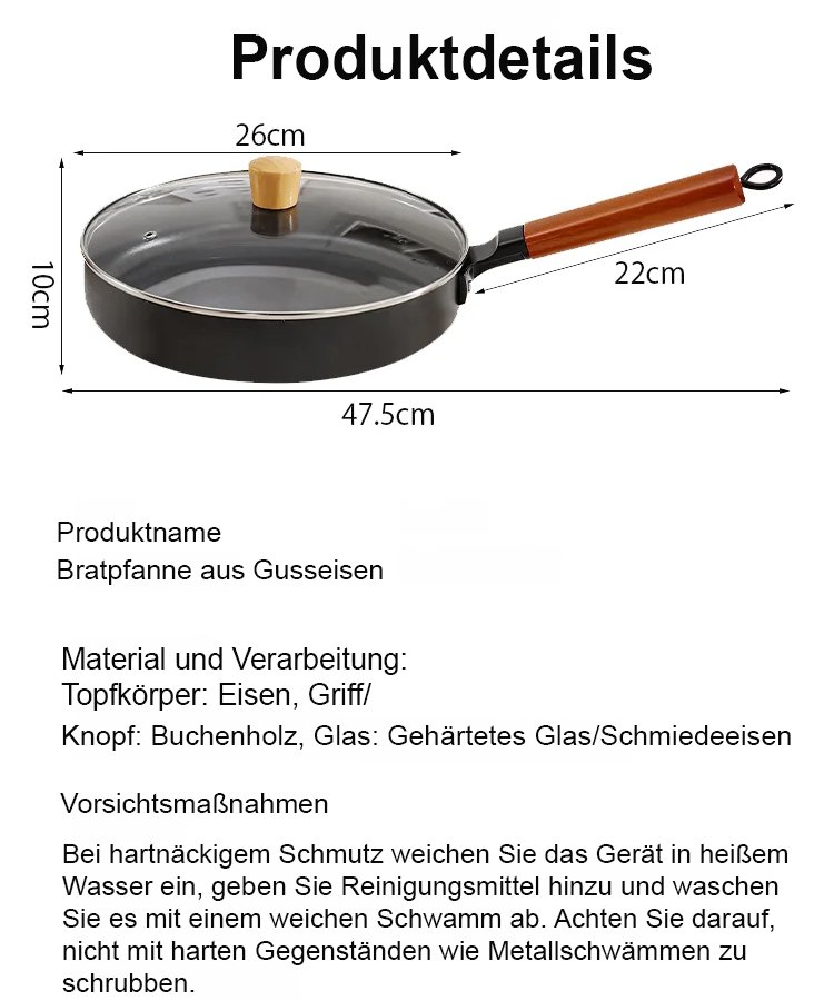 Hochpräzise Eisenpfanne