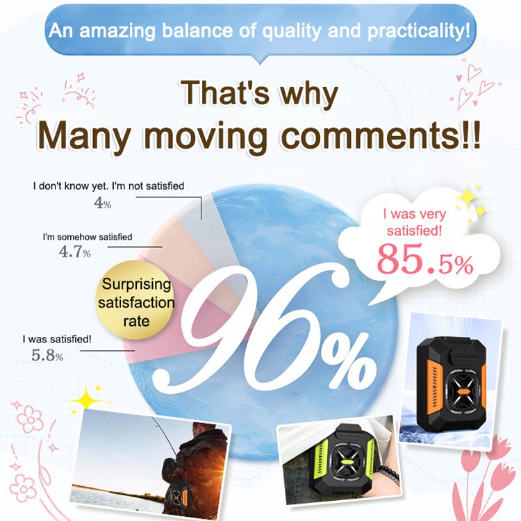 Outdoor portable waist-mounted fan