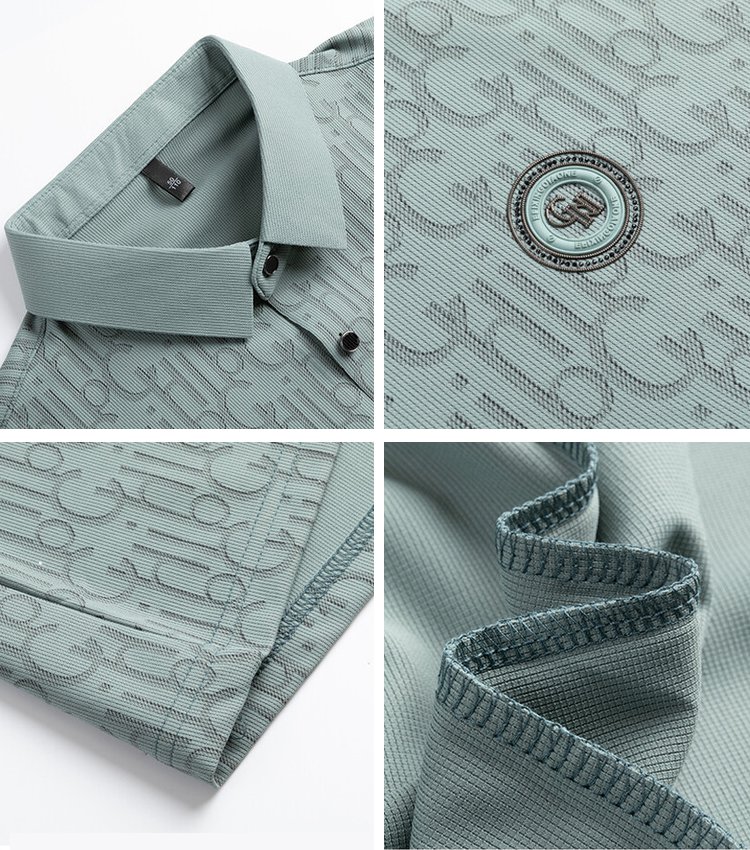 남성 아이스 헴라인 반팔 셔츠