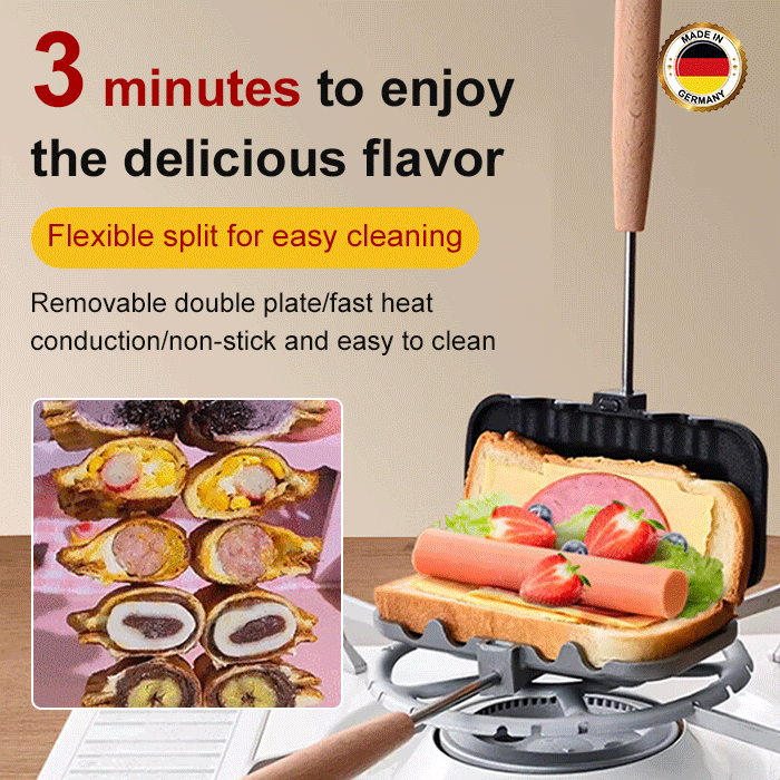 Non-stick coating sandwich grill pan