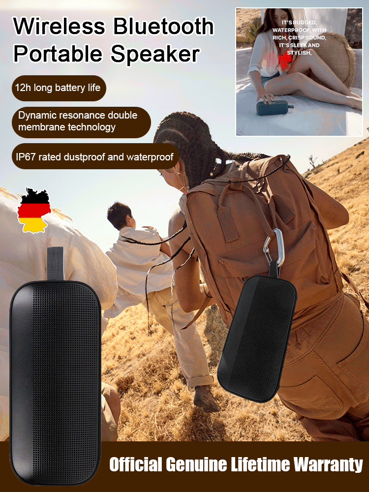 [Outstanding sound effects] Little Giant Bullet Bluetooth Portable Speaker