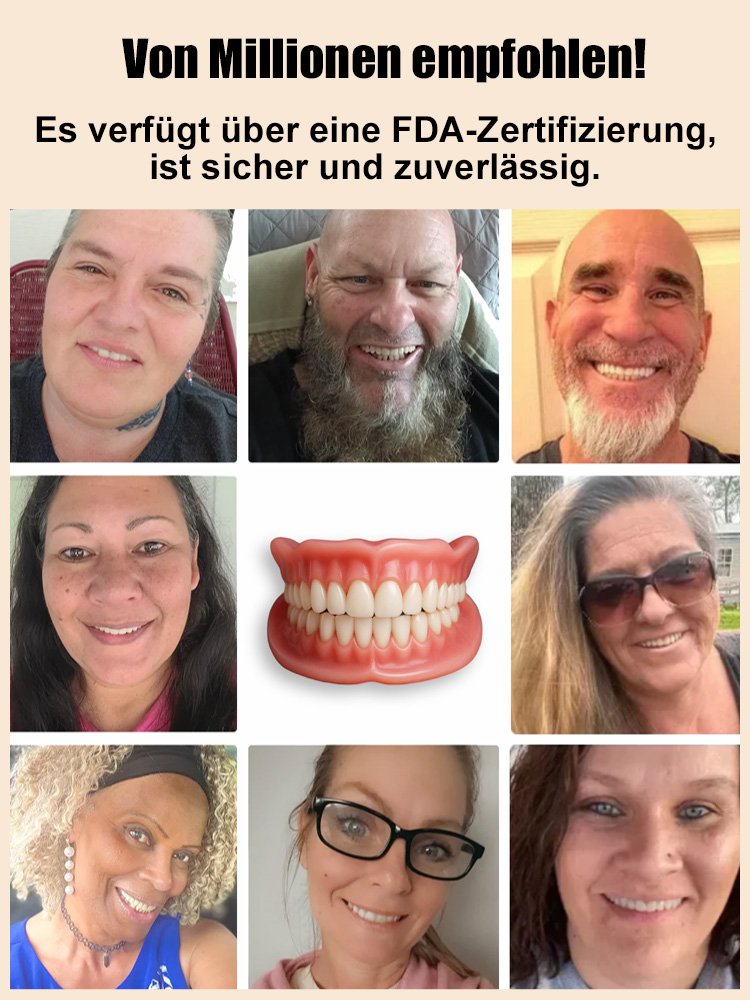 【Inklusive tragbarem Zahnersatzbehälter】 Zahnersatz, der Ihr Lächeln wiederherstellt