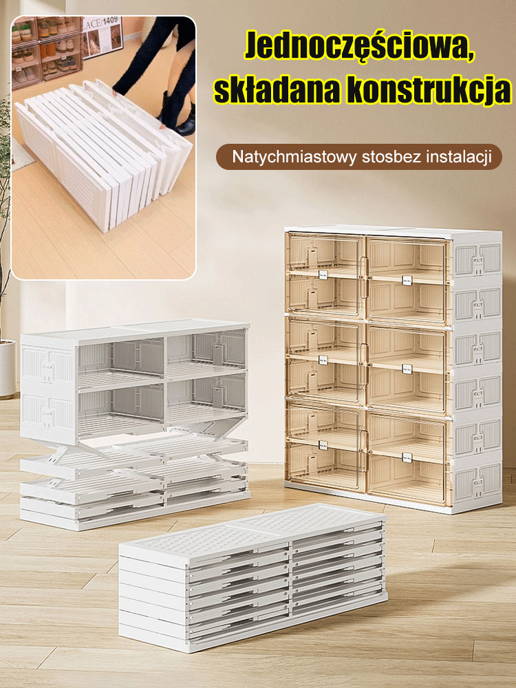 Składana szafka na buty bez instalacji