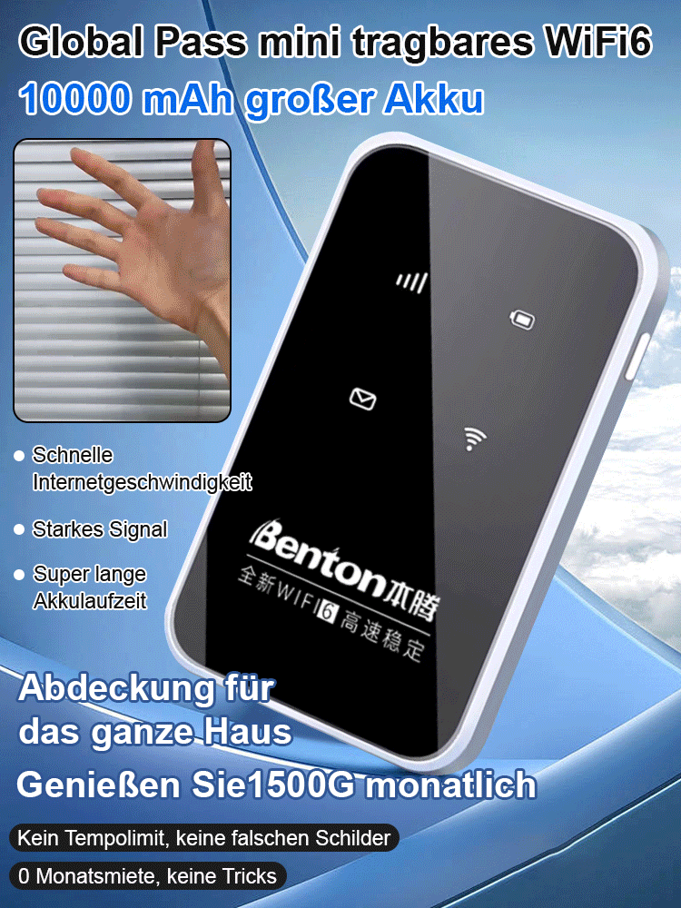 Global Pass mini tragbares WiFi6
