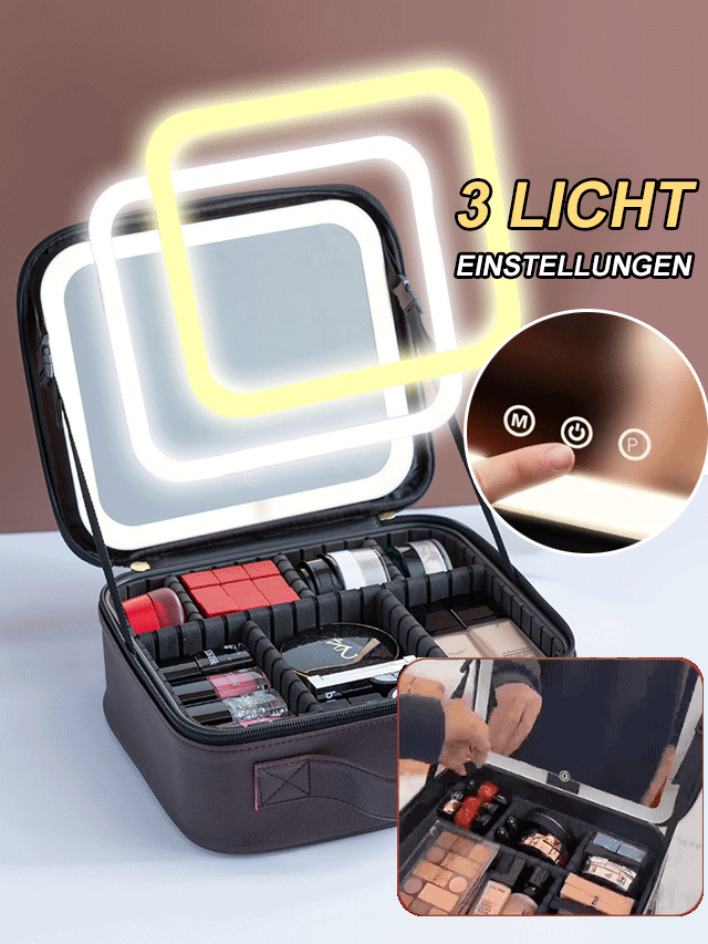 Led leuchte mit spiegel kosmetik-organisator