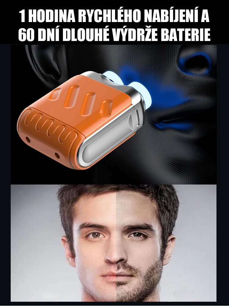 Rotující dvoukruhový elektrický holicí strojek