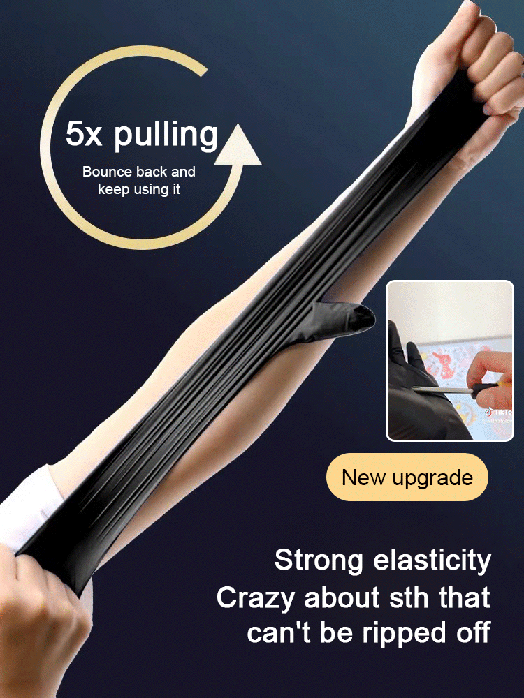 Food Grade Butyl Latex Gloves (100 pcs)