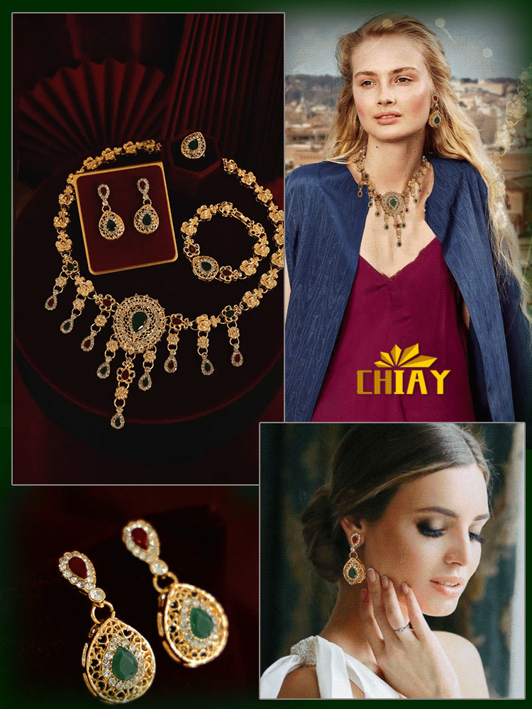 (محدودة بـ 300 مجموعة وتُزال عند نفاد الكمية) طقم مجوهرات ملكي مكون من أربع قطع