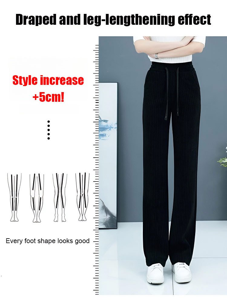 Belly-Hiding, Leg-Lengthening Casual Pants