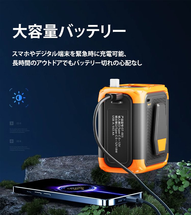 暑さ対策に最適なアウトドア用腰掛けファン