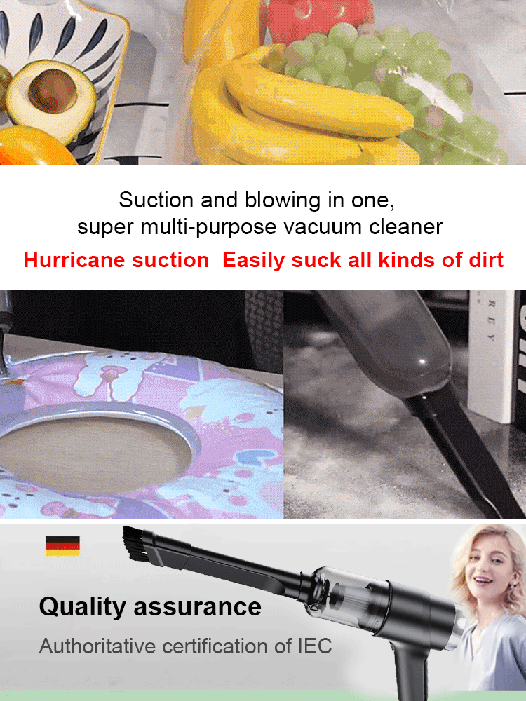 Cordless Rechargeable Portable Car Vacuum Cleaner