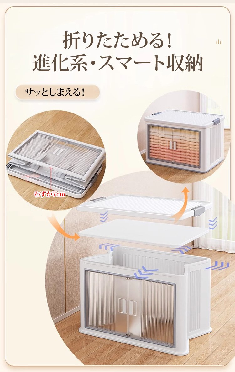 頑丈な素材のスマート収納ボックス
